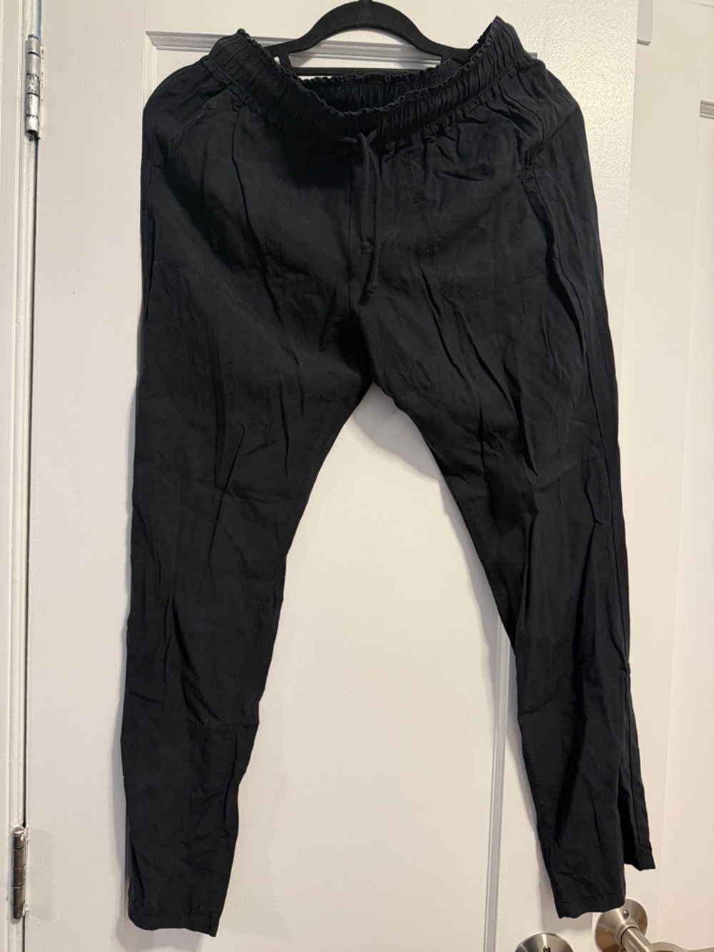Splendid Black Elastic Waist Drawstring Pants